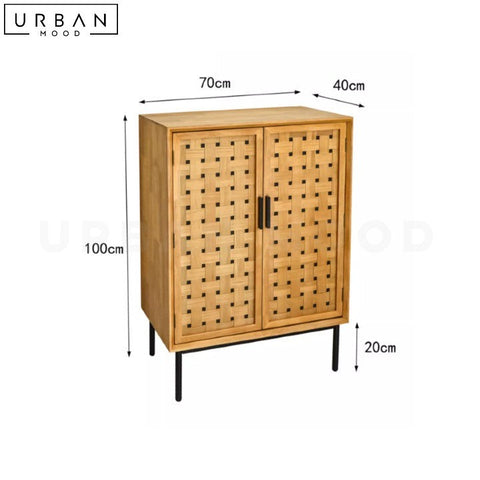 SEBASTIN Japandi Sideboard Bamboo Storage Cabinet - URBANMOOD