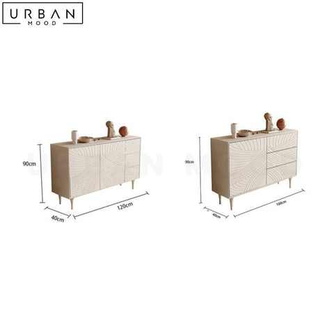 SMITS Modern Sideboard French Luxury Off White Shoe Cabinet - URBANMOOD