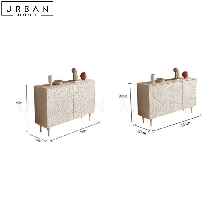 SMITS Modern Sideboard French Luxury Off White Shoe Cabinet - URBANMOOD