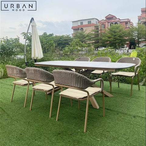 SOLARTE Modern Weatherproof Outdoor Dining Table - URBANMOOD