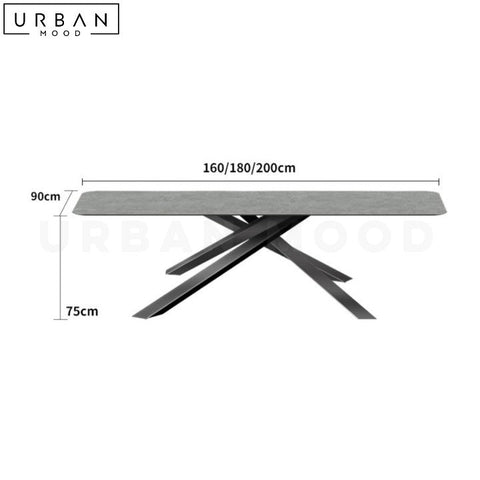 SOLARTE Modern Weatherproof Outdoor Dining Table - URBANMOOD