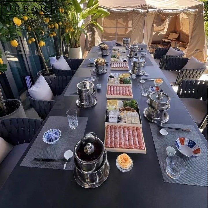 SOLARTE Modern Weatherproof Outdoor Dining Table - URBANMOOD
