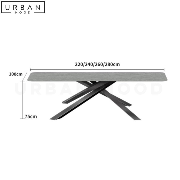 SOLARTE Modern Weatherproof Outdoor Dining Table - URBANMOOD