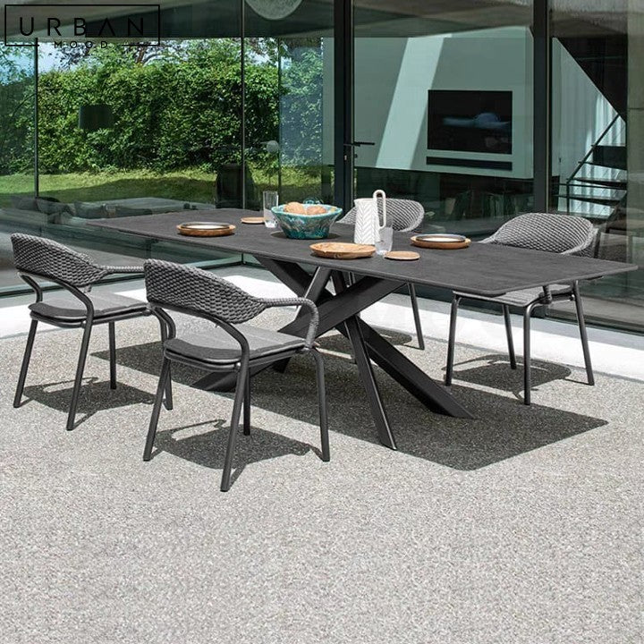 SOLARTE Modern Weatherproof Outdoor Dining Table - URBANMOOD