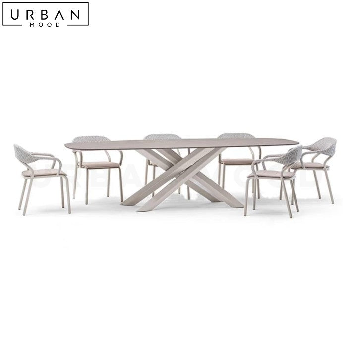 SOLARTE Modern Weatherproof Outdoor Dining Table - URBANMOOD