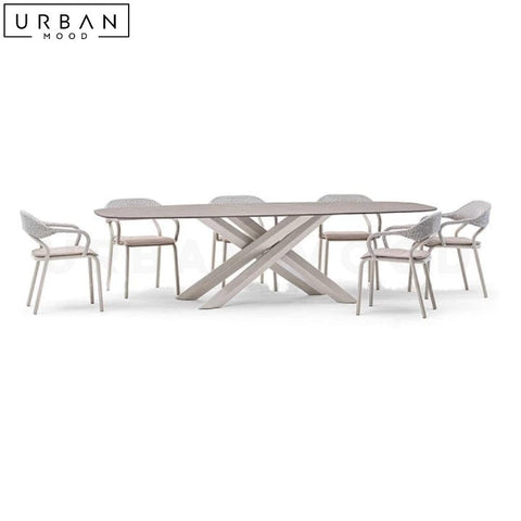 SOLARTE Modern Weatherproof Outdoor Dining Table - URBANMOOD