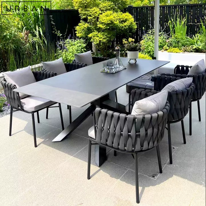 SOLARTE Modern Weatherproof Outdoor Dining Table - URBANMOOD