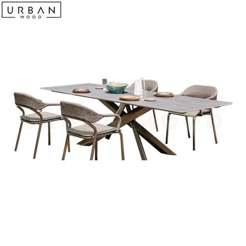 SOLARTE Modern Weatherproof Outdoor Dining Table - URBANMOOD