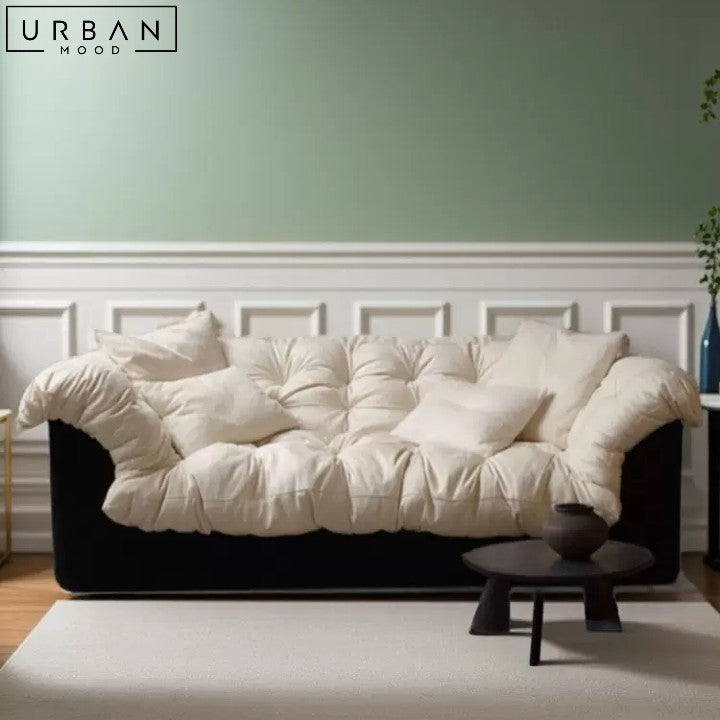 SOVA French Elegance Sofa Cotton Velvet Upholstery - URBANMOOD