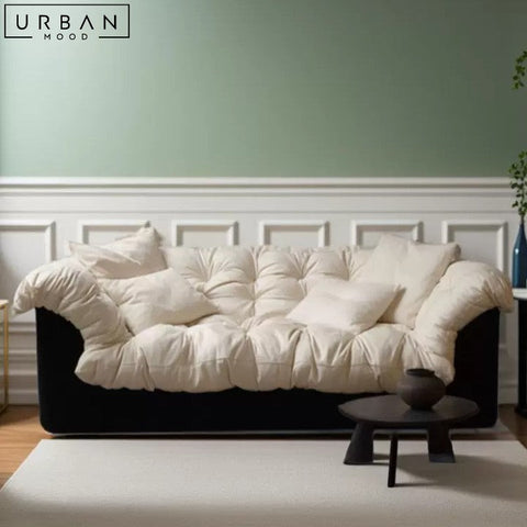 SOVA French Elegance Sofa Cotton Velvet Upholstery - URBANMOOD