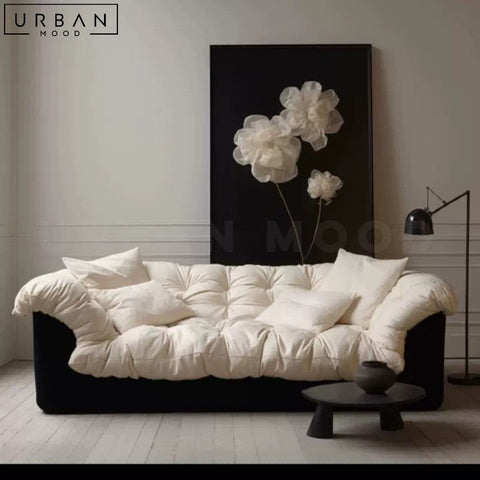 SOVA French Elegance Sofa Cotton Velvet Upholstery - URBANMOOD