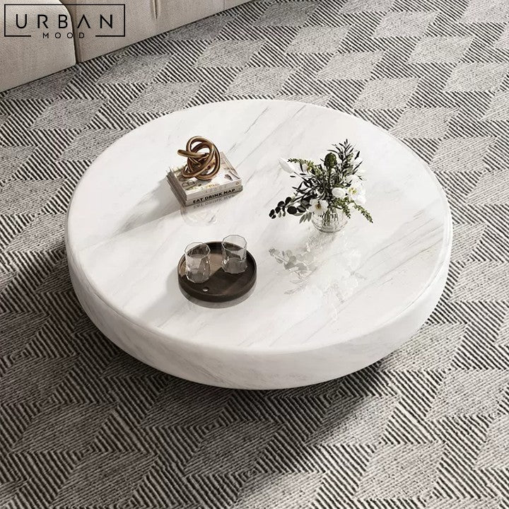 SPRIT Modern Round Marble Coffee Table - URBANMOOD