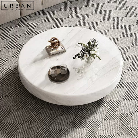 SPRIT Modern Round Marble Coffee Table - URBANMOOD