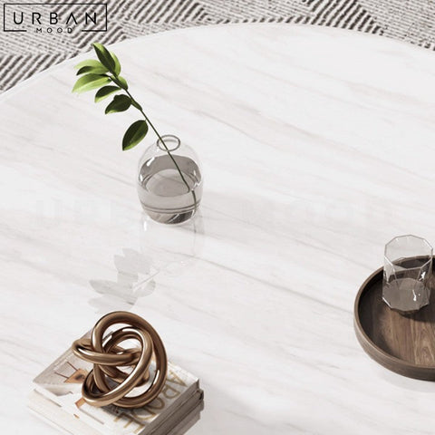 SPRIT Modern Round Marble Coffee Table - URBANMOOD