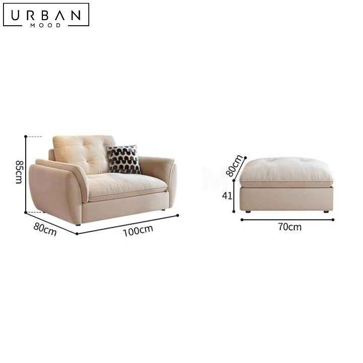 STEROS Modern Fabric Sofa Luxurious and Durable - URBANMOOD