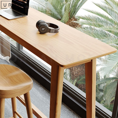 Scandinavian Solid Pine Wood Bar Table GRAMA - URBANMOOD