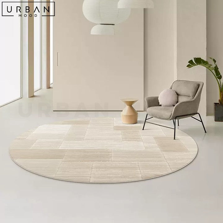 TAPA Modern Round Hygge Rug Chemical Fiber - URBANMOOD