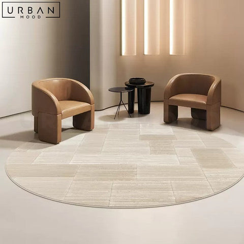 TAPA Modern Round Hygge Rug Chemical Fiber - URBANMOOD