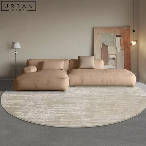 TAPA Modern Round Hygge Rug Chemical Fiber - URBANMOOD