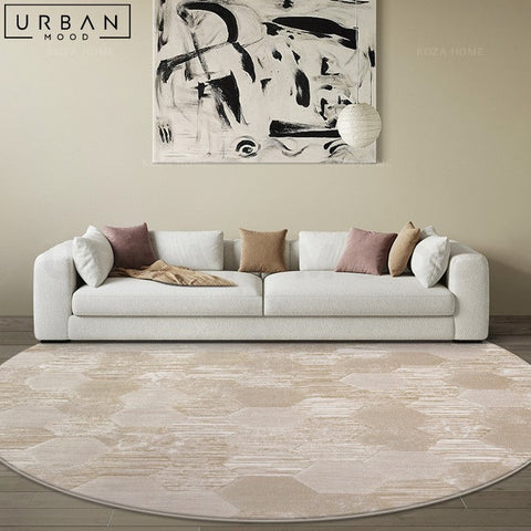 TAPA Modern Round Hygge Rug Chemical Fiber - URBANMOOD