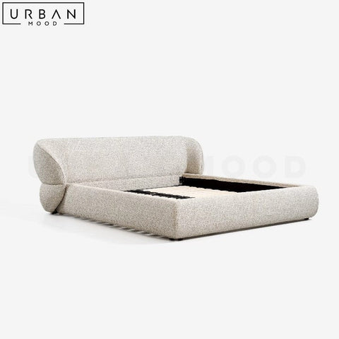 THIRY Modern Upholstered Fabric Bedframe - URBANMOOD