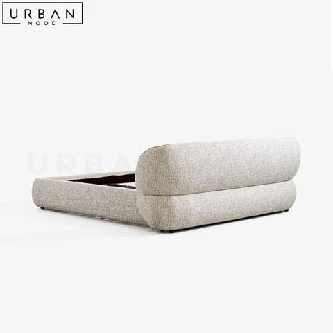 THIRY Modern Upholstered Fabric Bedframe - URBANMOOD