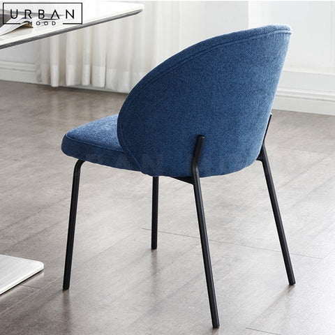 VILLENE Modern Fabric Dining Chair Sleek Durable Design - URBANMOOD