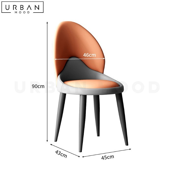 VIOLETE Modern Faux Leather Dining Chair - URBANMOOD