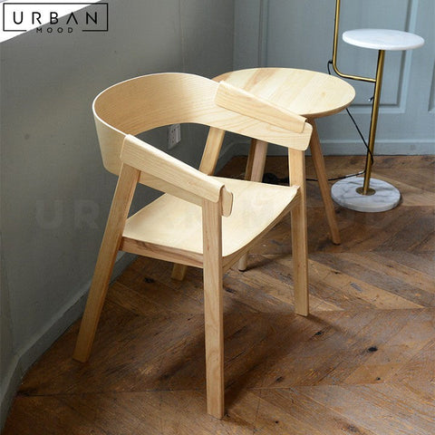 Valentina Scandinavian Solid Wood Dining Chair - URBANMOOD