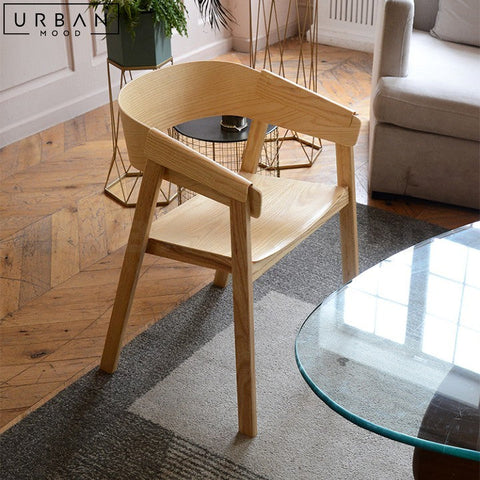 Valentina Scandinavian Solid Wood Dining Chair - URBANMOOD