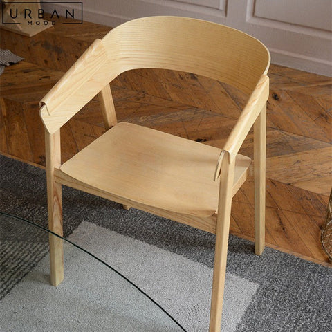 Valentina Scandinavian Solid Wood Dining Chair - URBANMOOD