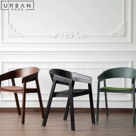Valentina Scandinavian Solid Wood Dining Chair - URBANMOOD