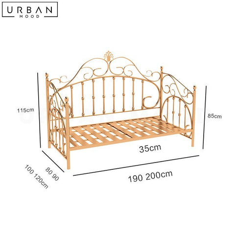 Victorian Daybed Sofa Elegant Victorian Style - URBANMOOD