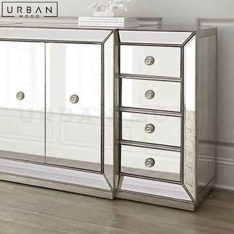 Victorian Mirrored Sideboard with Storage - URBANMOOD