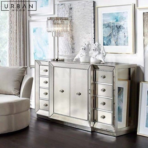 Victorian Mirrored Sideboard with Storage - URBANMOOD
