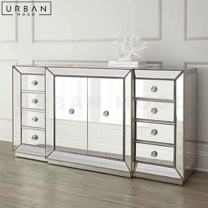 Victorian Mirrored Sideboard with Storage - URBANMOOD