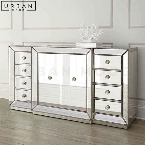 Victorian Mirrored Sideboard with Storage - URBANMOOD