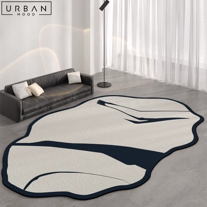 WILKINS Faux Cowhide Modern Hygge Floor Rug - URBANMOOD