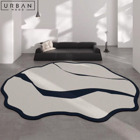 WILKINS Faux Cowhide Modern Hygge Floor Rug - URBANMOOD