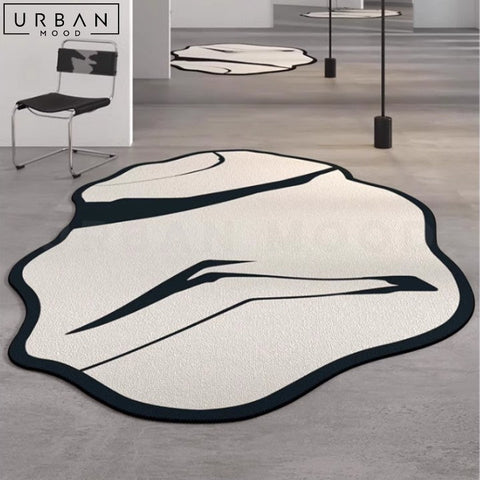 WILKINS Faux Cowhide Modern Hygge Floor Rug - URBANMOOD