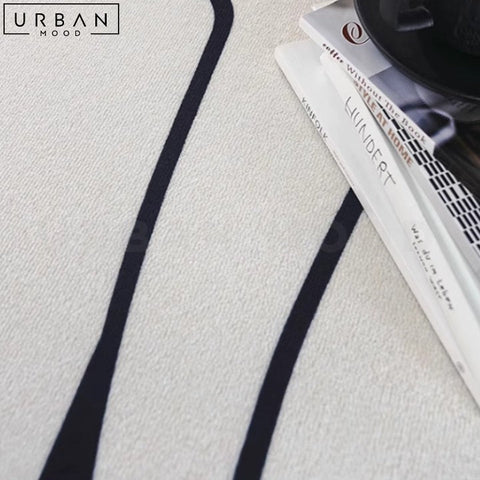 WILKINS Faux Cowhide Modern Hygge Floor Rug - URBANMOOD