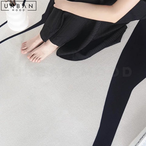 WILKINS Faux Cowhide Modern Hygge Floor Rug - URBANMOOD