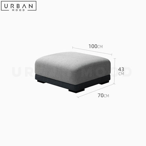 WILLOW Minimalist Modern Fabric Sofa with Pine Wood - URBANMOOD