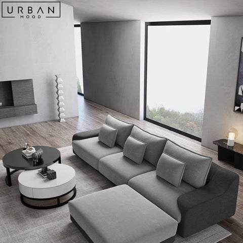 WILLOW Minimalist Modern Fabric Sofa with Pine Wood - URBANMOOD
