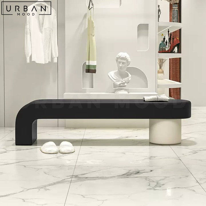 YESICA Modern Faux Leather Ottoman Versatile Footrest - URBANMOOD