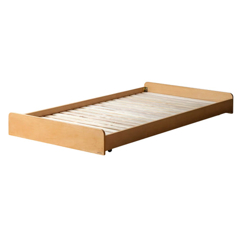 Oak, Beech solid wood floor bed with pulley toddler bed<
