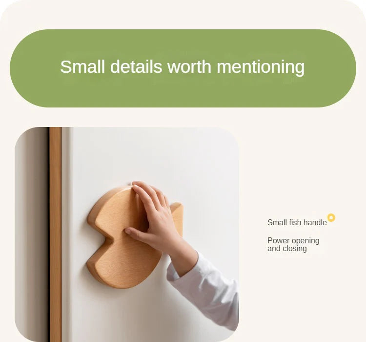 Beech Solid Wood Kids Sliding Door Wardrobe