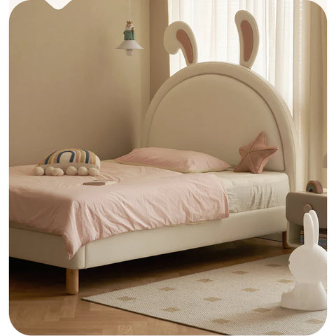 Children's Bed Girl Cartoon Rabbit Bed<