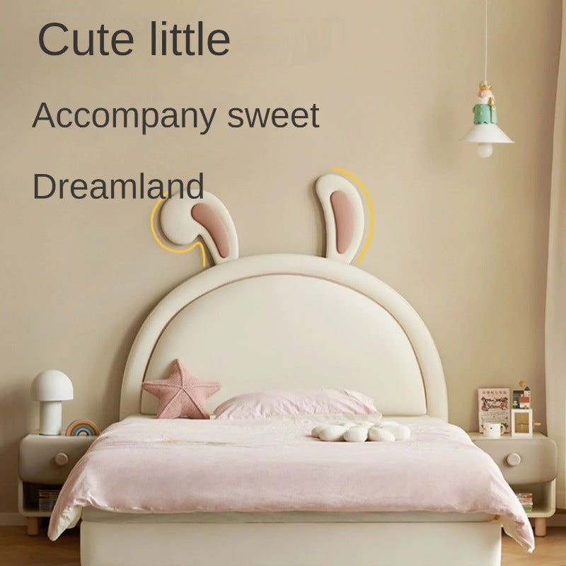 Children's Bed Girl Cartoon Rabbit Bed<