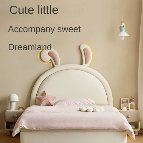 Children's Bed Girl Cartoon Rabbit Bed<